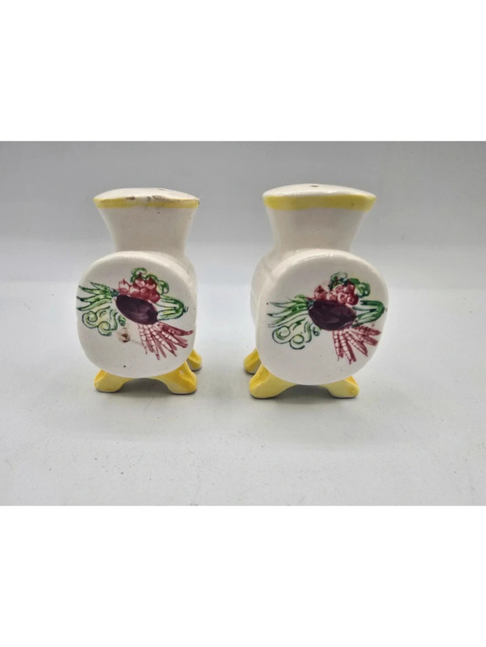 Pot Belly Stove Ceramic Salt and Pepper Shakers - Japan